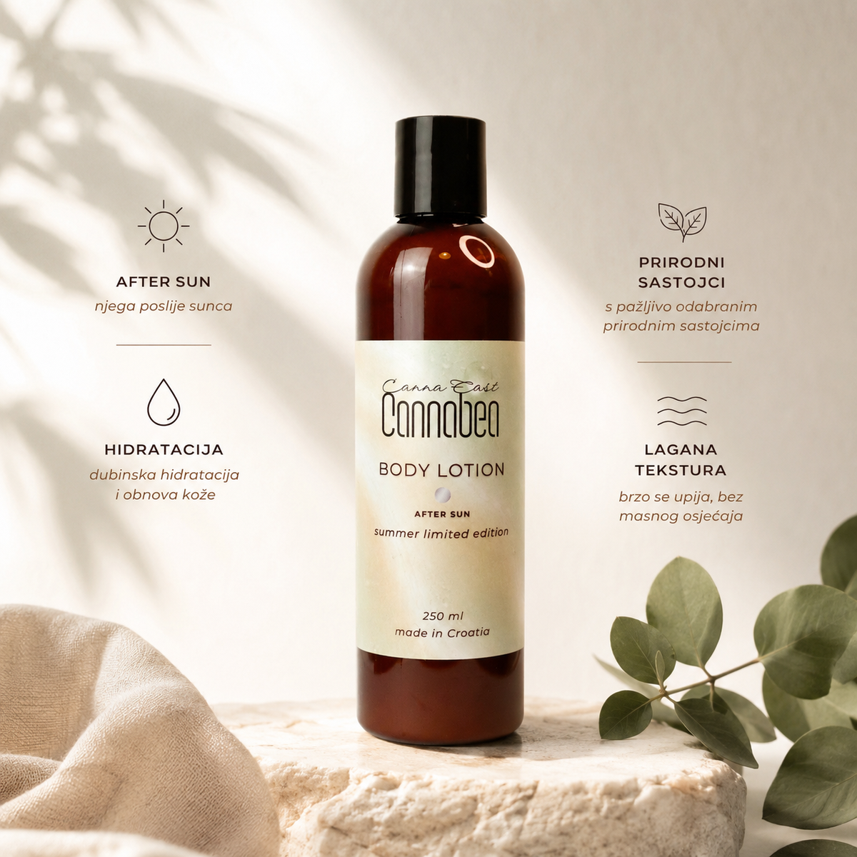CannaBea Soothing Body Lotion — CBD Njega nakon sunčanja